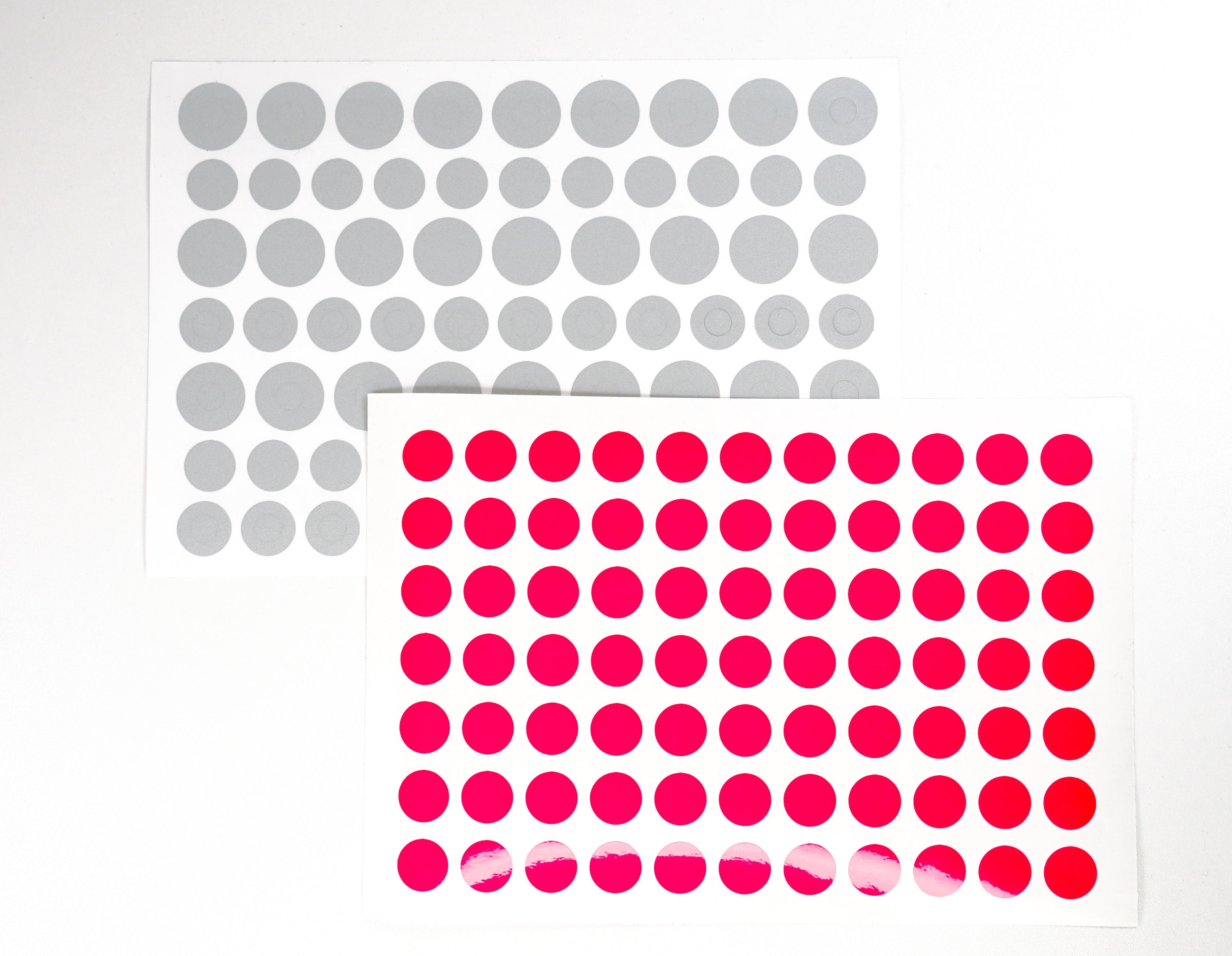 Fahrradsticker REFLEKT und NEON Confetti im Doppelpack